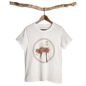 Exotic Places Africa Surf Hut Organic Tee Shirt