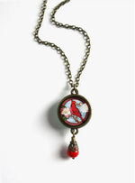 Divine Iguana Collection - Red Cardinal Necklace