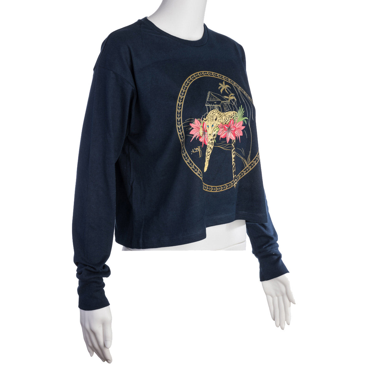 Long Sleeve Crop Tee - Exotic Places