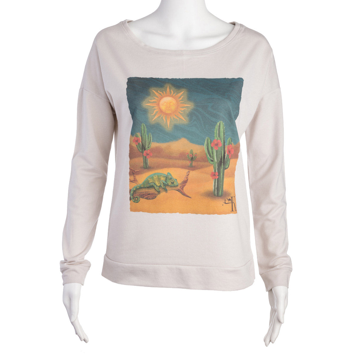 Drop Shoulder Long Sleeve Shirt - Sacred Desert